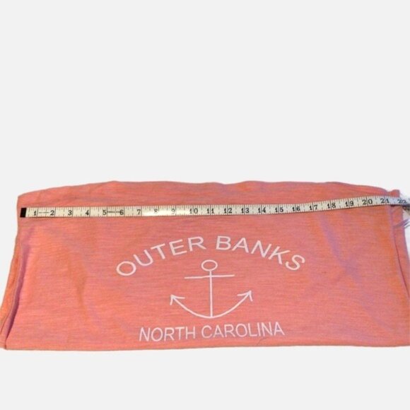 Outer Banks North Carolina Tank Top Shirt Sleeveless Peach  Beachwear Large NEW - Picture 4 of 4